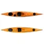 2024 P and H Virgo Compact MZ3 Sea Kayak with Skeg in Fuego Orange