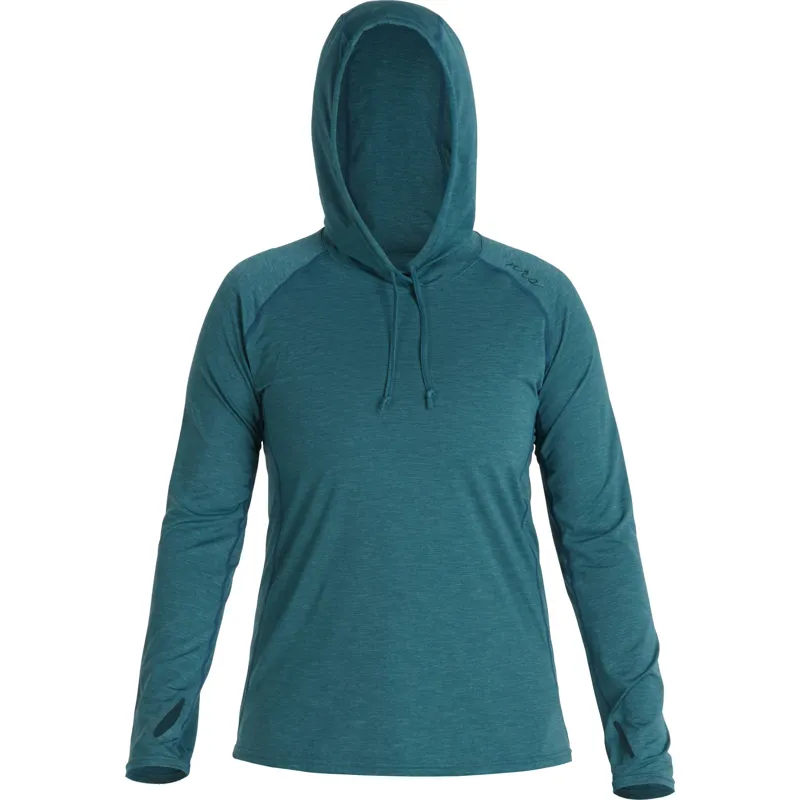 2024 NRS Womens Silkweight Hoodie Advanced Sun Protection in Mediterranea