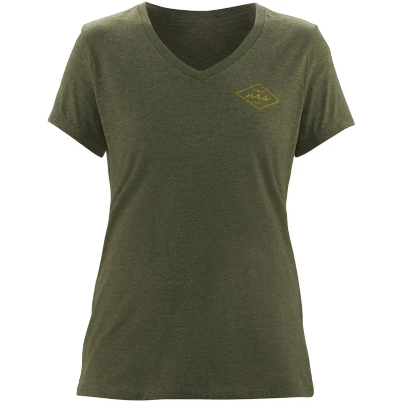 Womens Flagship T Shirt Heathered Olive-4