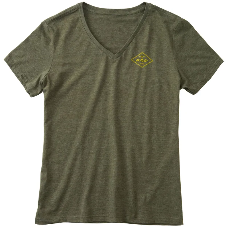 Womens Flagship T Shirt Heathered Olive-6