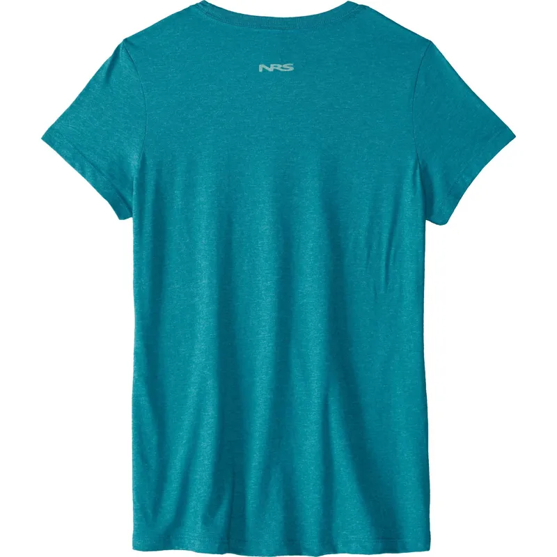 NRS Womens Rigged Out T Shirt in Heathered Teal-1