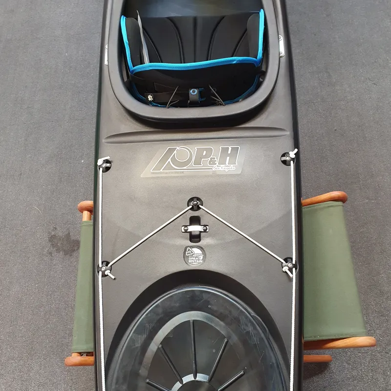 P and H Virgo Compact MZ3 Sea Kayak with Skeg in Black LV-4