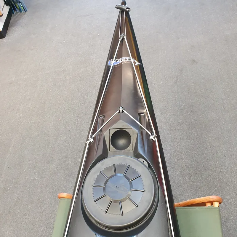 P and H Virgo Compact MZ3 Sea Kayak with Skeg in Black LV-6
