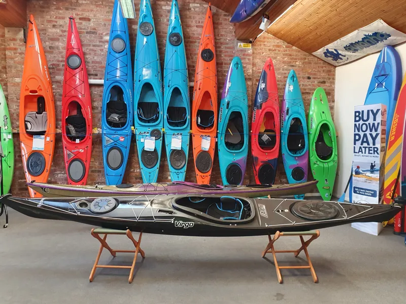 P and H Virgo Compact MZ3 Sea Kayak with Skeg in Black LV-1