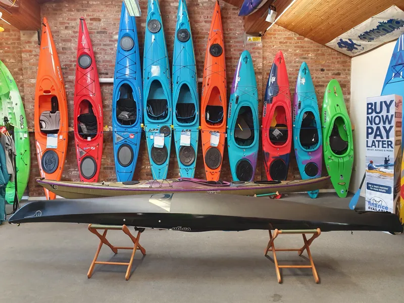 P and H Virgo Compact MZ3 Sea Kayak with Skeg in Black LV-2