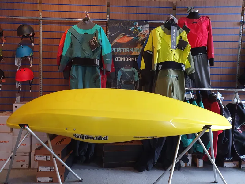 2024 Pyranha Firecracker 252 Down River Freeride Kayak in Yellow-2