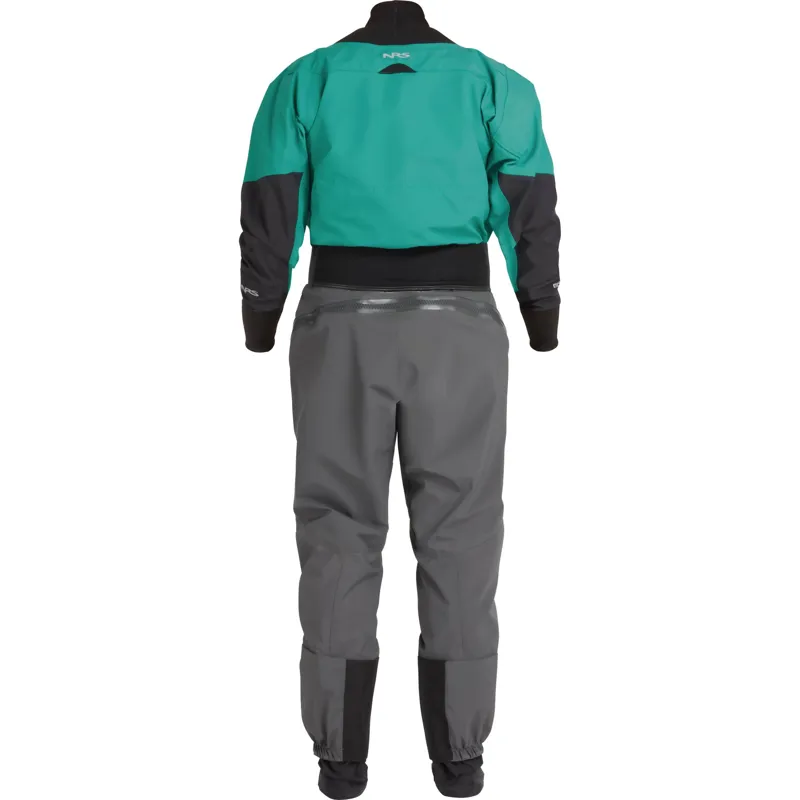 2024 NRS Womens Crux Whitewater Kayaking Dry Suit in Jade Teal-1