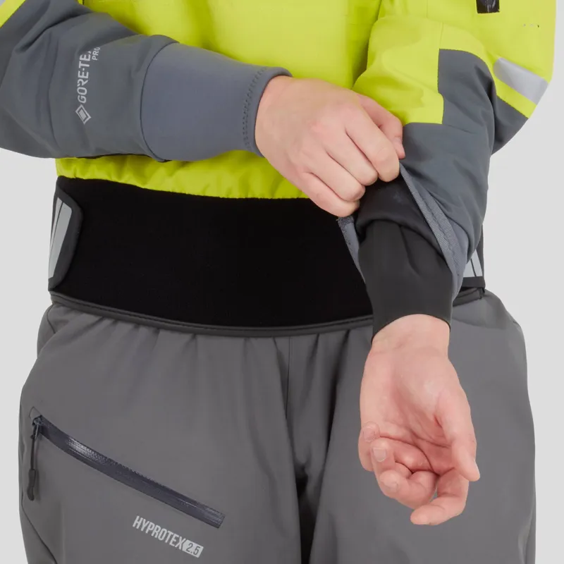 2025 NRS Womens Element GORETEX Pro SemiDry Touring Top in Chartreuse-9