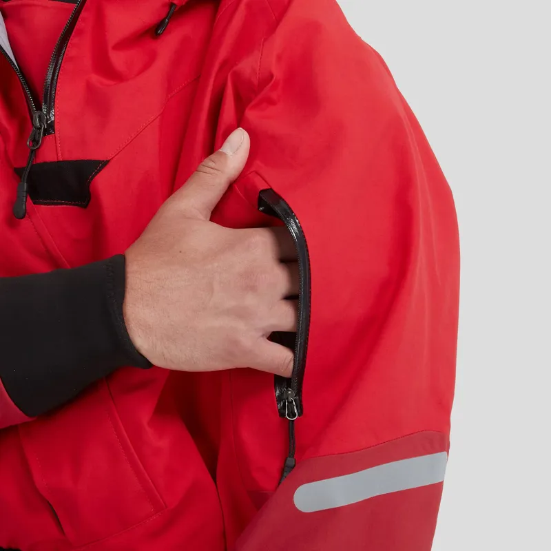 2024 NRS Mens Navigator GORE-TEX Pro Kayaking Dry Suit in Red-2