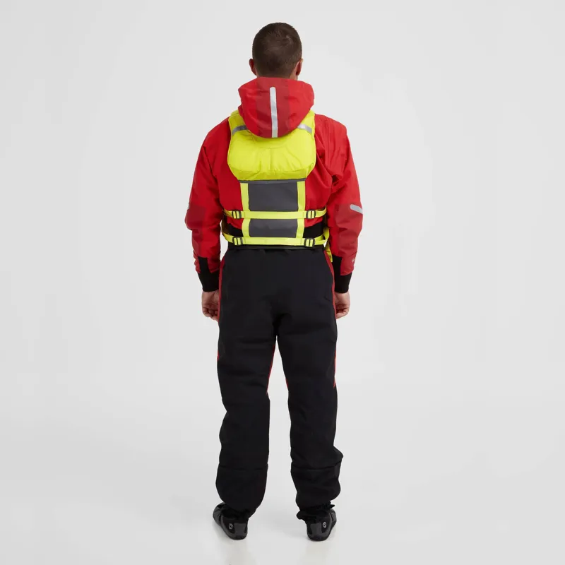 2024 NRS Mens Navigator GORE-TEX Pro Kayaking Dry Suit in Red-4