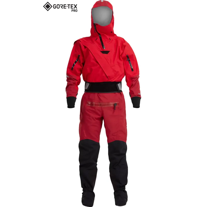 2024 NRS Mens Navigator GORE-TEX Pro Kayaking Dry Suit in Red