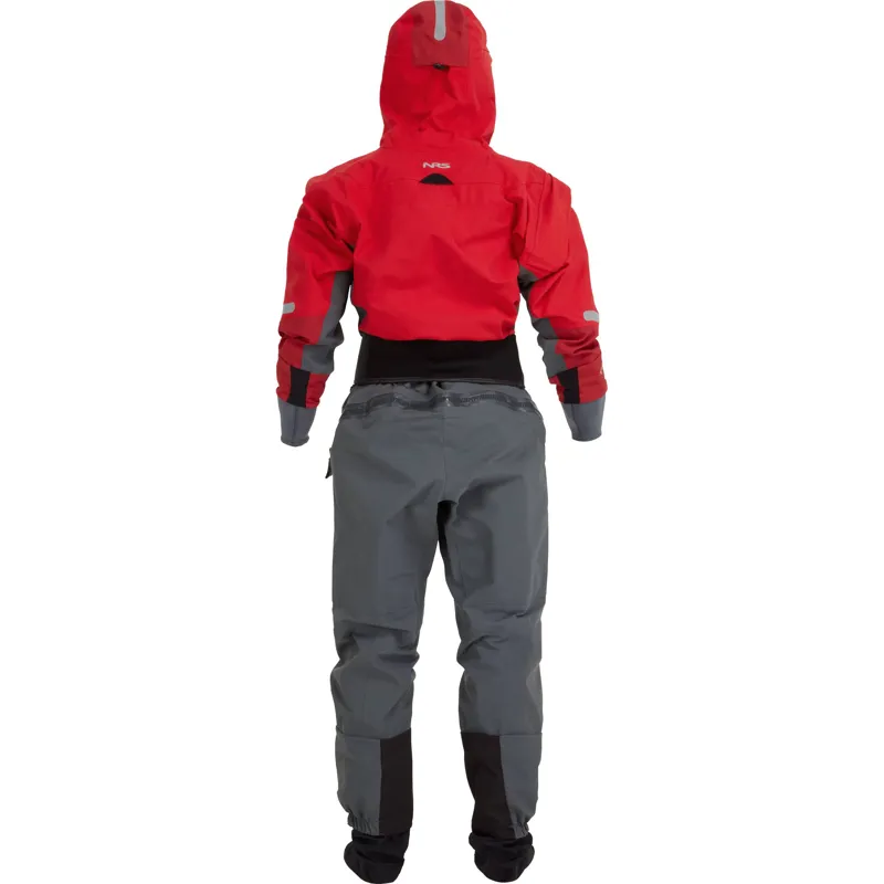 2024 NRS Women's Navigator GORE-TEX Pro Kayaking Dry Suit in Red-1