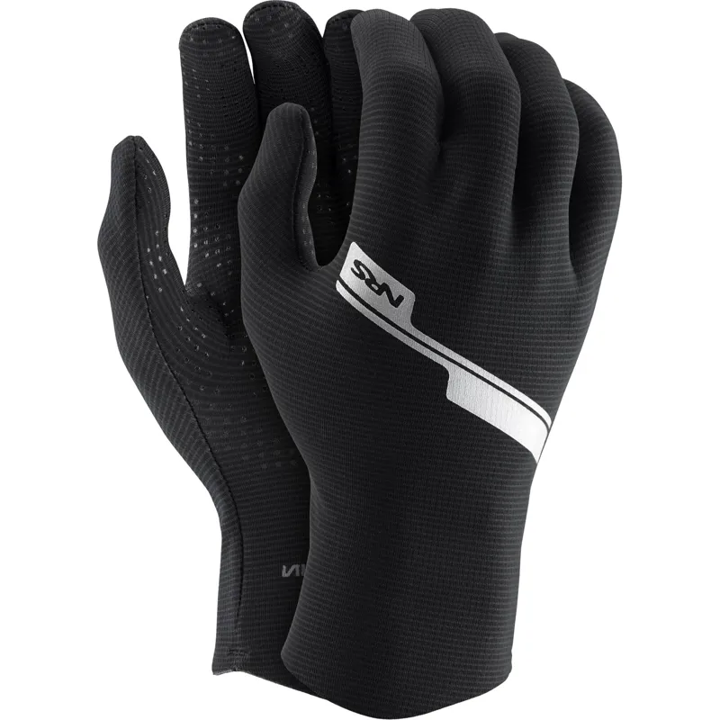 2024 NRS Mens HydroSkin Gloves for Lightweight Insulation in Black