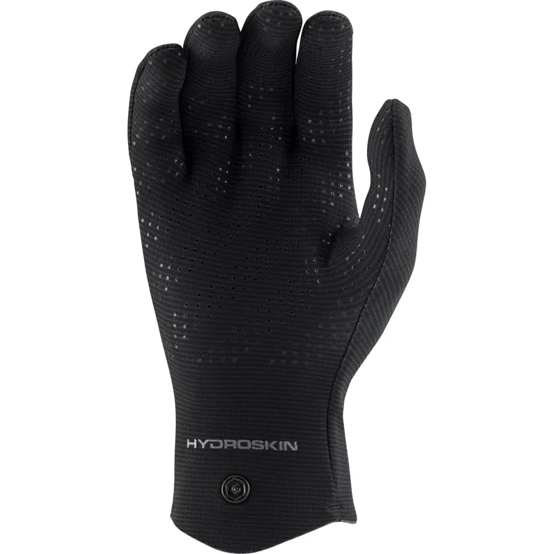 2024 NRS Mens HydroSkin Gloves for Lightweight Insulation in Black-4