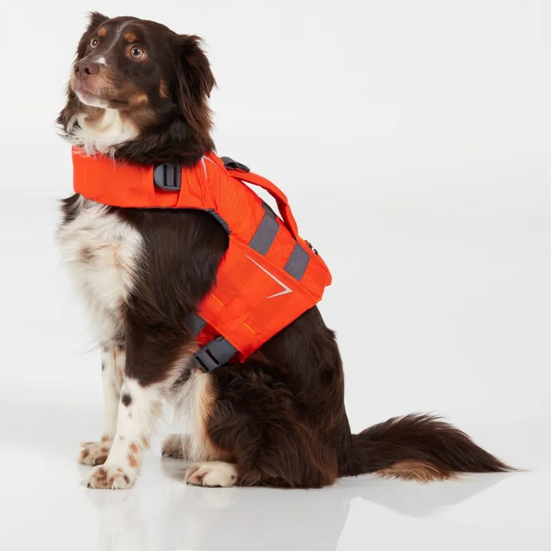 2025 Canine Floatation Device Dog Life Jacket in Orange-2