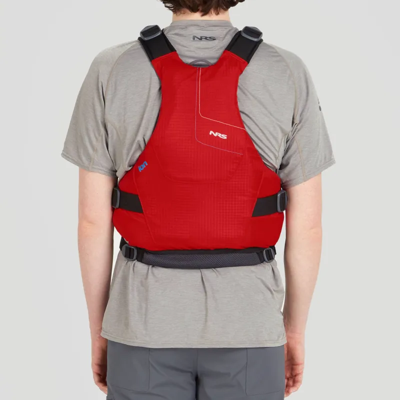 2024 NRS Ion Streamlined Side-Entry Recreational PFD in Red-2