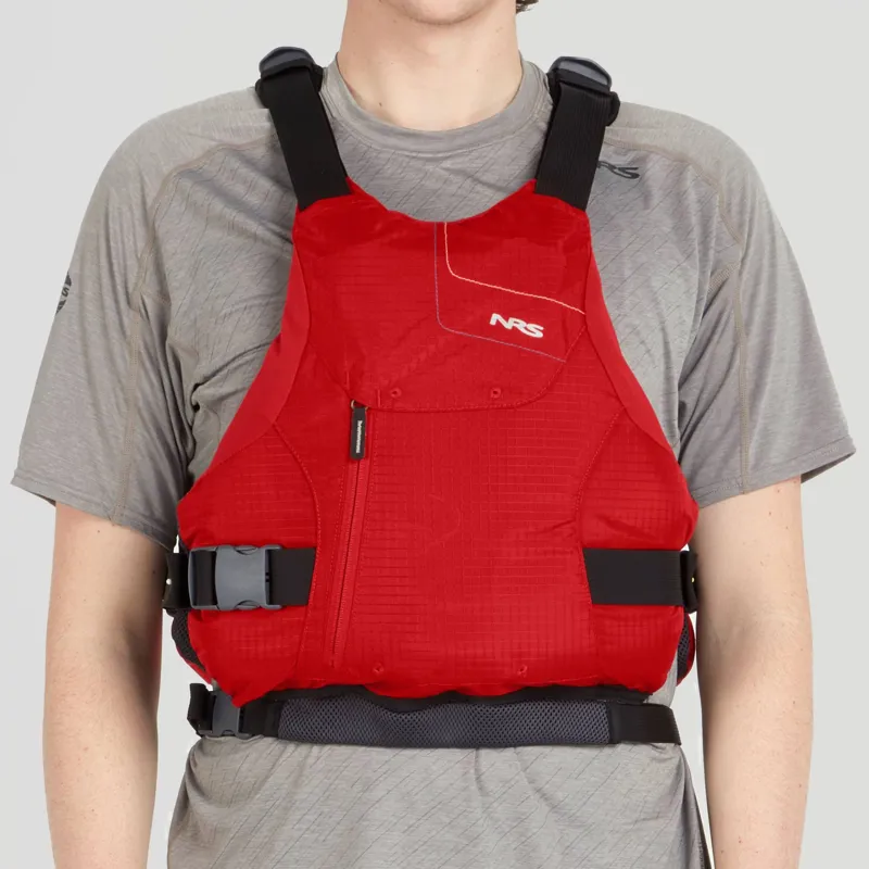 2024 NRS Ion Streamlined Side-Entry Recreational PFD in Red-3