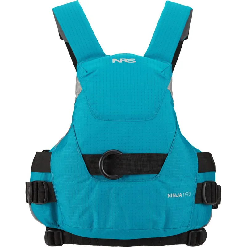 2026 NRS Ninja Pro PFD Low-Profile Whitewater Buoyancy Aid in Aqua -1