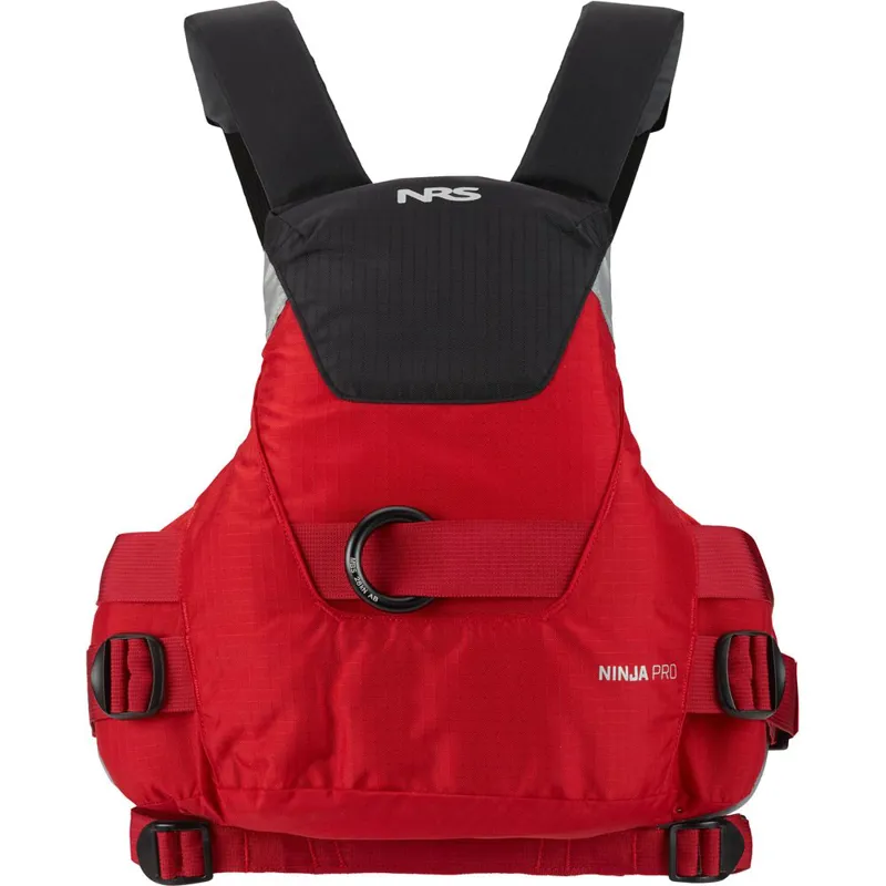 2024 NRS Ninja Pro PFD Low-Profile Whitewater Buoyancy Aid in Red-1