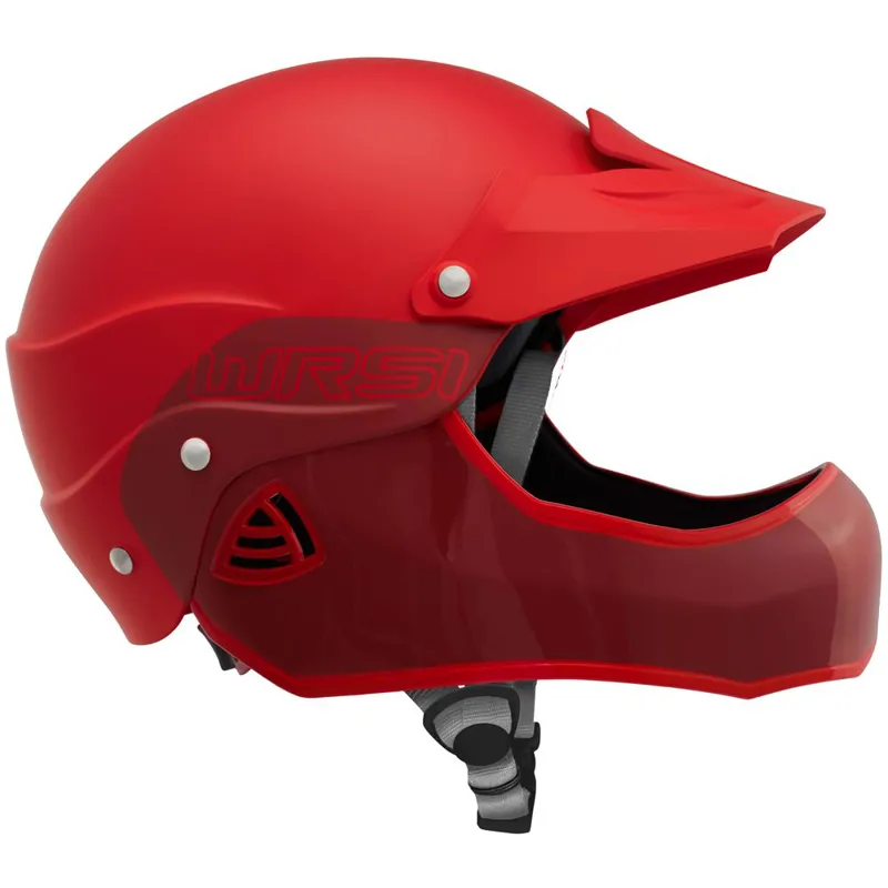 2024 WRSI Moment Full Face Whitewater Helmet in Salsa-1