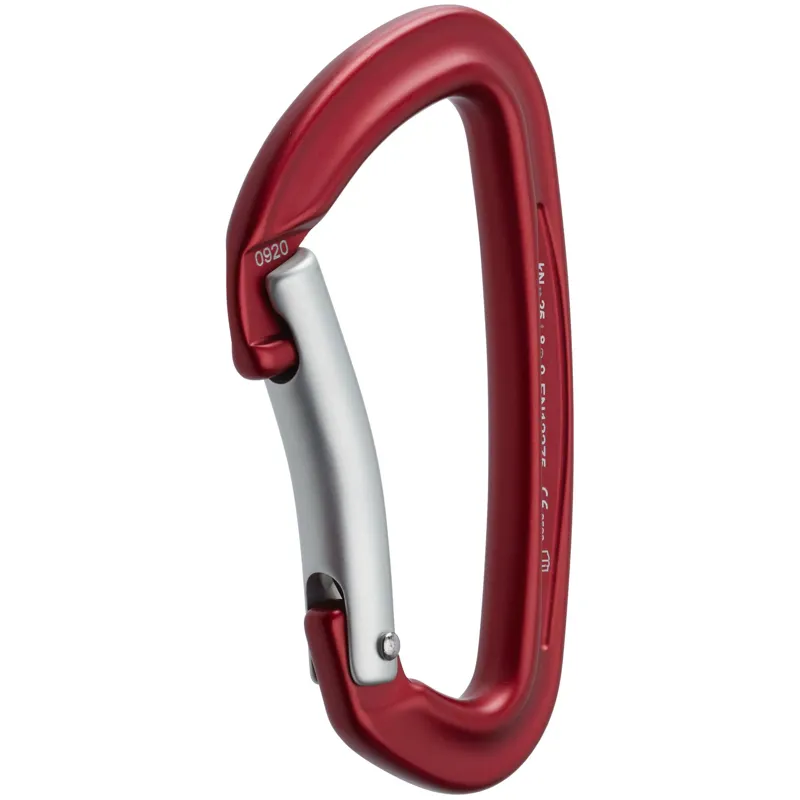 2025 NRS Sliq Bent Gate Carabiner Red