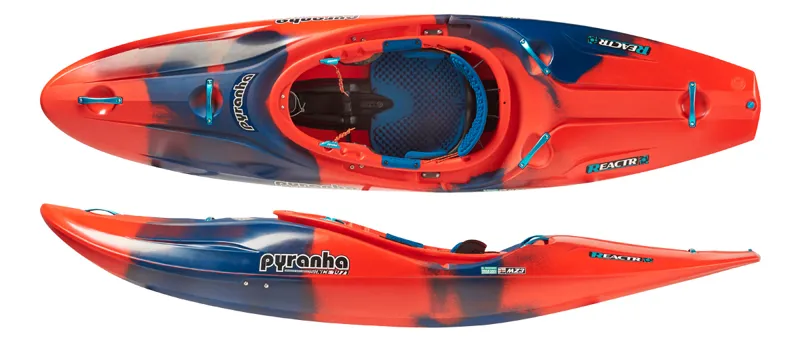 2025 Pyranha ReactR River Running Kayak in Rosella Red