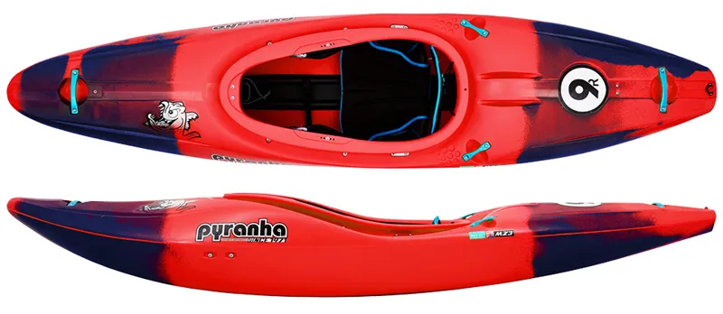 Pyranha 9R 1 Whitewater Kayak Rosella Red in Stout 2