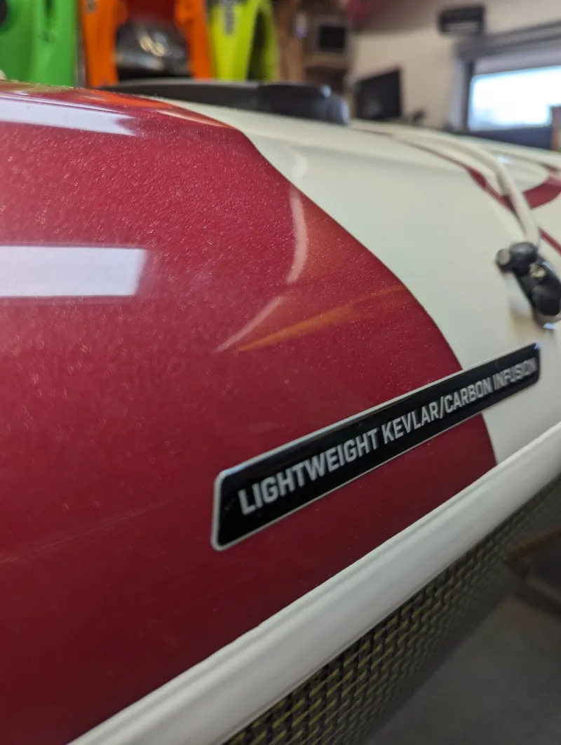 P and H Volan 158 Kevlar Carbon Infusion Clear Hull with Keel Strip in Cherry-2