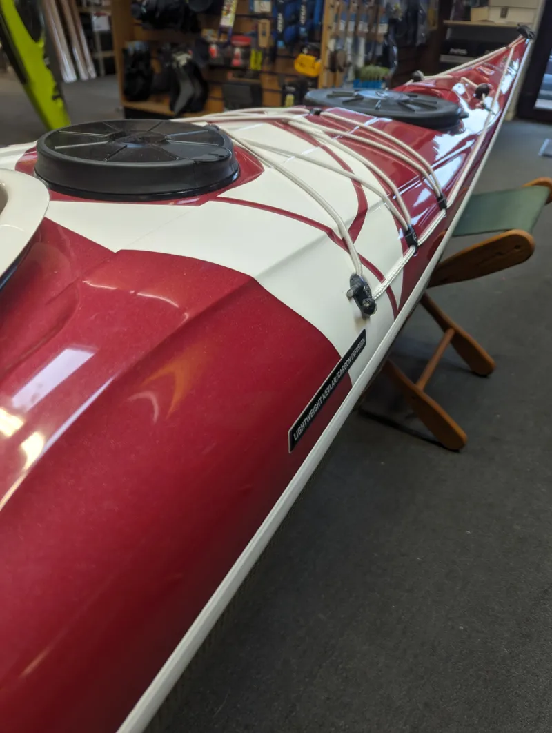 P and H Volan 158 Kevlar Carbon Infusion Clear Hull with Keel Strip in Cherry-3