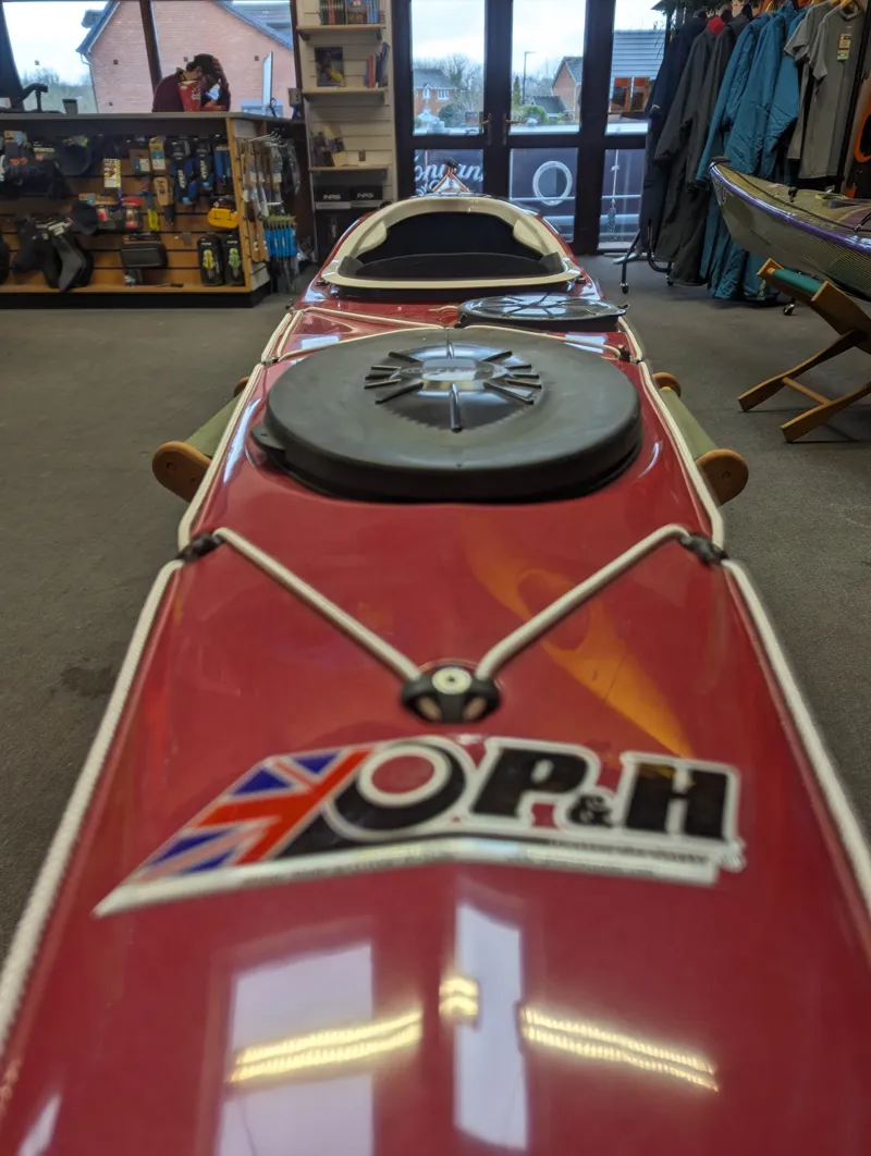 P and H Volan 158 Kevlar Carbon Infusion Clear Hull with Keel Strip in Cherry-7