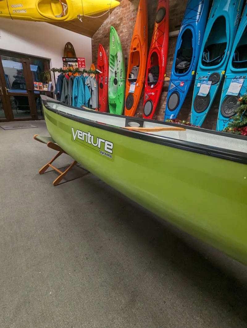 2023 Venture Ranger 149 Touring Canoe in Olive Green Factory 2nd-2