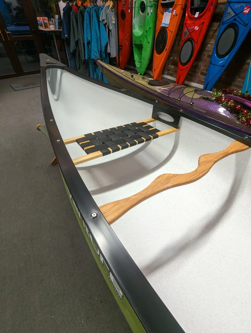 2023 Venture Ranger 149 Touring Canoe in Olive Green Factory 2nd-3