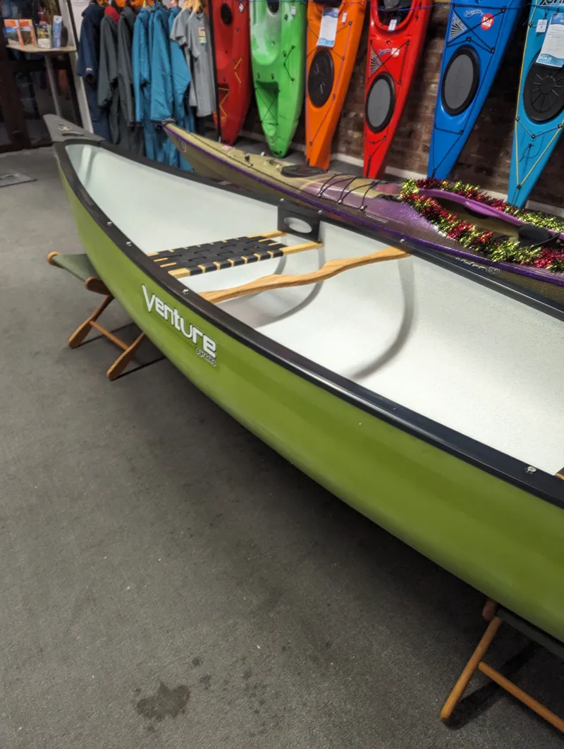 2023 Venture Ranger 149 Touring Canoe in Olive Green Factory 2nd-5