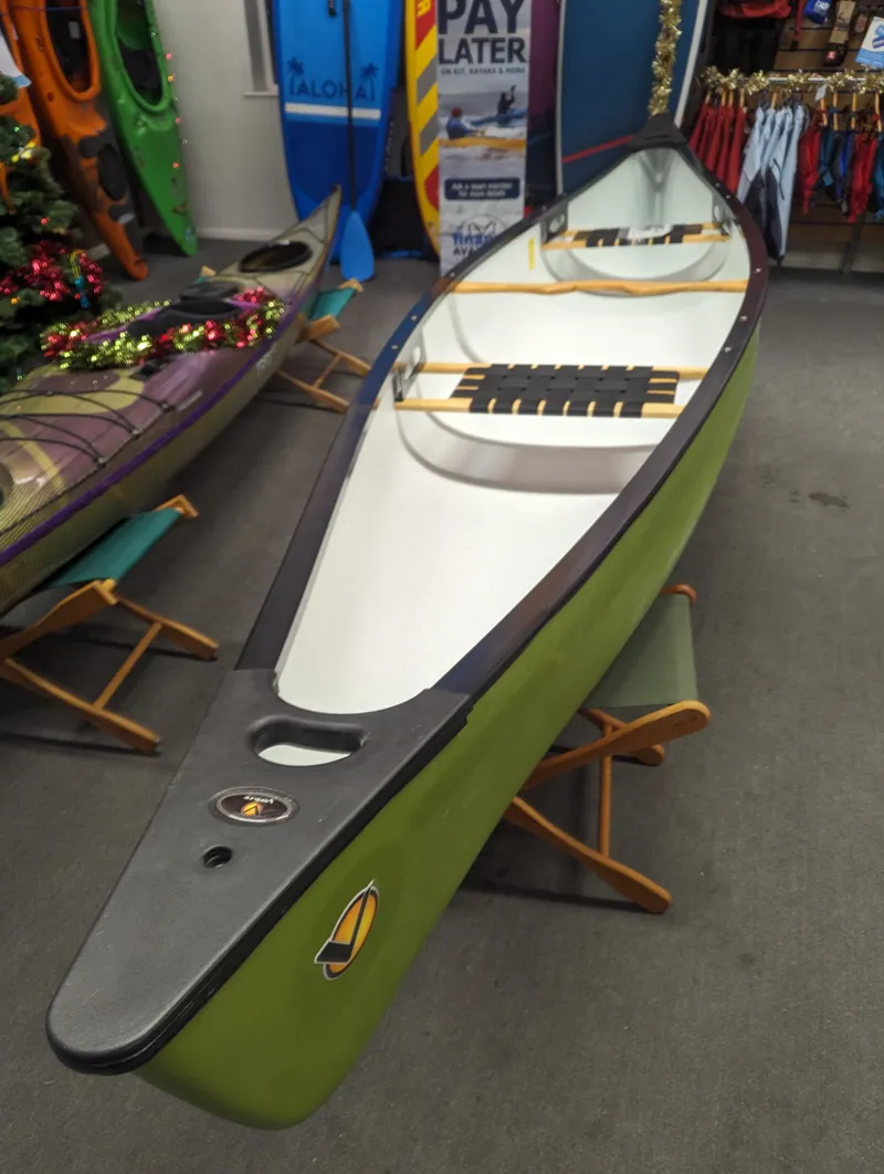 2023 Venture Ranger 149 Touring Canoe in Olive Green Factory 2nd-7