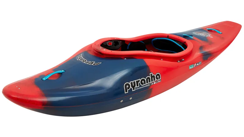 Pyranha Firecracker Down River Freeride Kayak in Rosella Red Stout 2-3