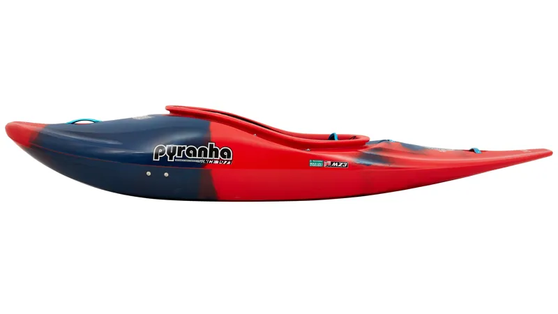 Pyranha Firecracker Down River Freeride Kayak in Rosella Red Stout 2-4