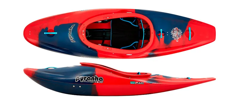 Pyranha Firecracker Down River Freeride Kayak in Rosella Red