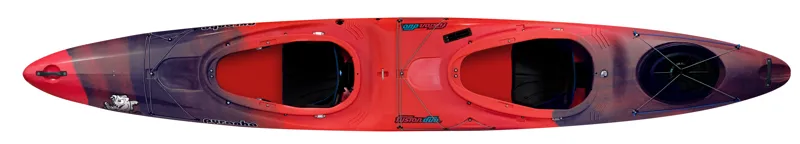 2025 Pyranha Fusion Duo Cross Over Sit in Kayak Rosella Red-1