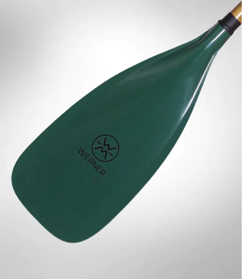 Werner Journey Glass Lightweight Canoe Paddle with Wood Shaft