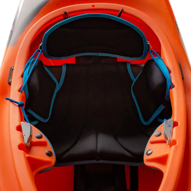 2025 Pyranha Kayaks Rip-R Evo 2 Kayak Cross with Fins Rosella Red-4