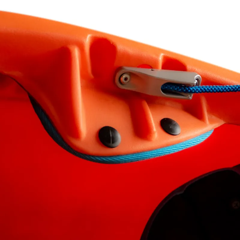 2025 Pyranha Kayaks Rip-R Evo 2 Kayak Cross with Fins Rosella Red-9