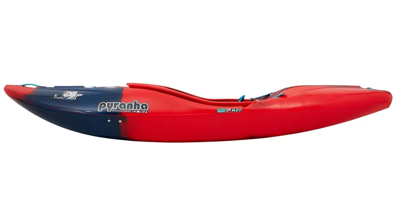 Pyranha Machno Forgiving River Running Kayak Stout 2 in Rosella Red-3