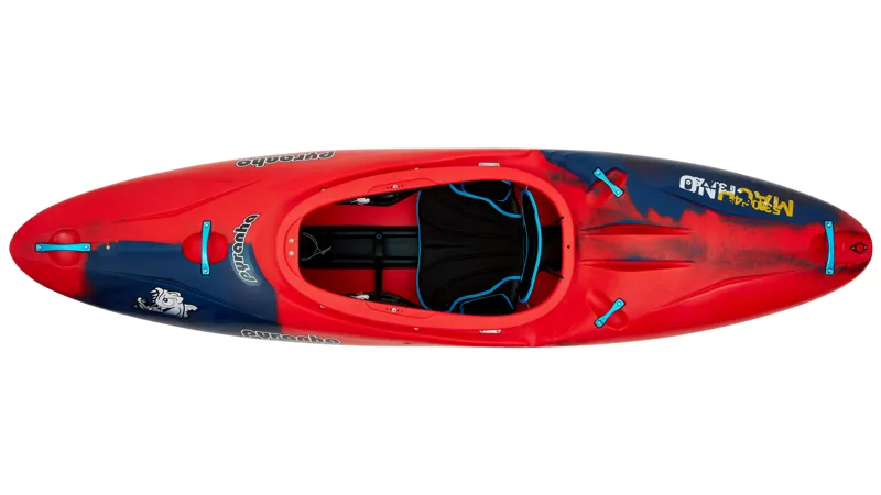Pyranha Machno Forgiving River Running Kayak Stout 2 in Rosella Red-1