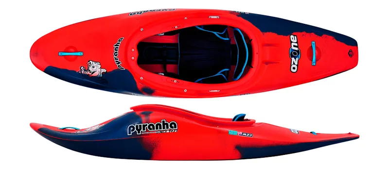Pyranha Ozone Freeride Whitewater Kayak Rosella Red