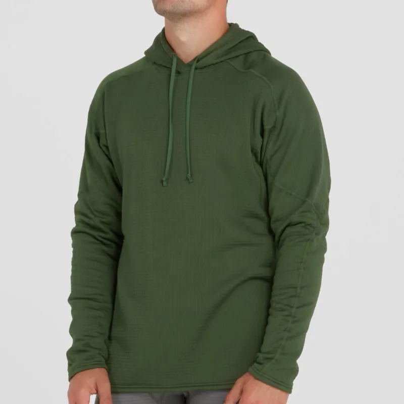2026 NRS Mens Lightweight Thermal Hoodie in Forest Green-4