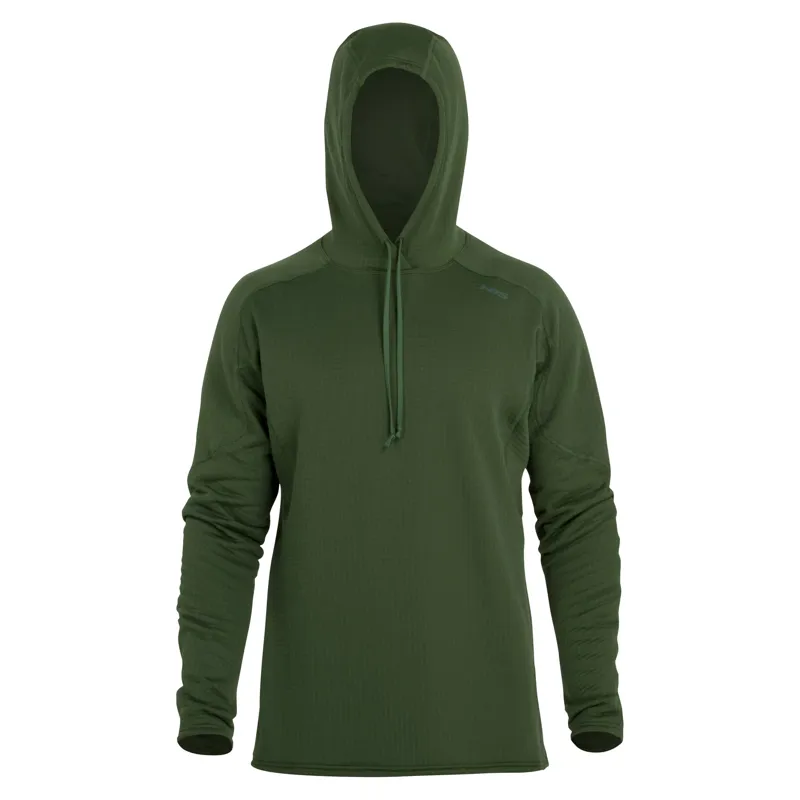 2026 NRS Mens Lightweight Thermal Hoodie in Forest Green