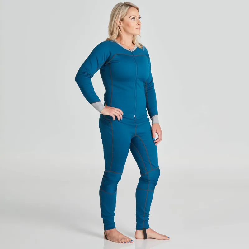NRS Womens Expedition Weight One Piece Thermal Suit in Poseidon
