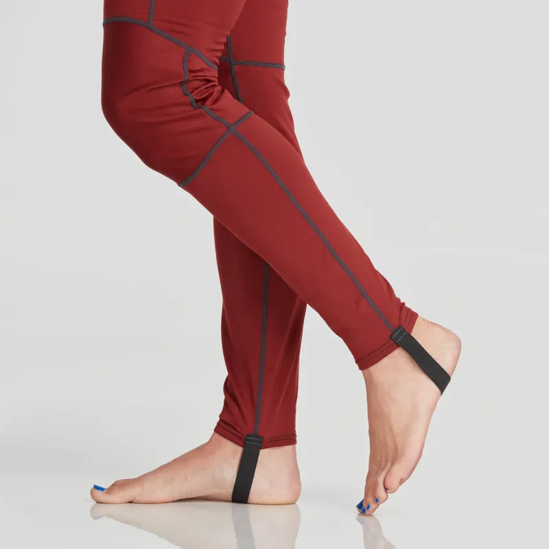 2024 NRS Womens Lightweight Fleece Under Suit with Drop Seat in Red-3