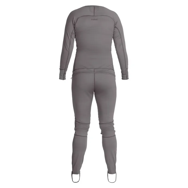 2026 NRS Womens Lightweight Union Suit Thermal Undersuit in Smoke Grey-1