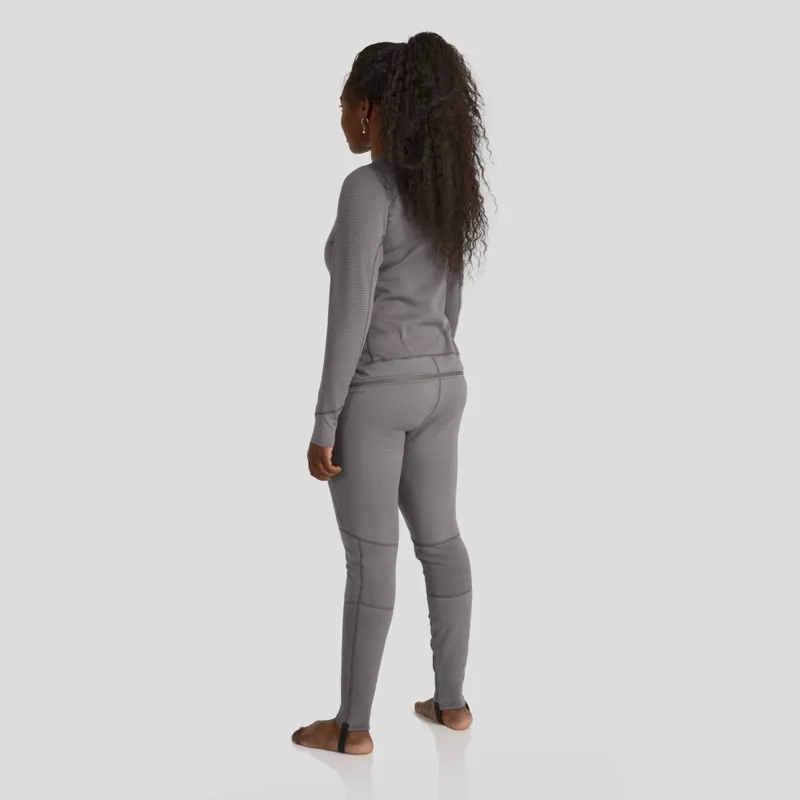 2026 NRS Womens Lightweight Union Suit Thermal Undersuit in Smoke Grey-3